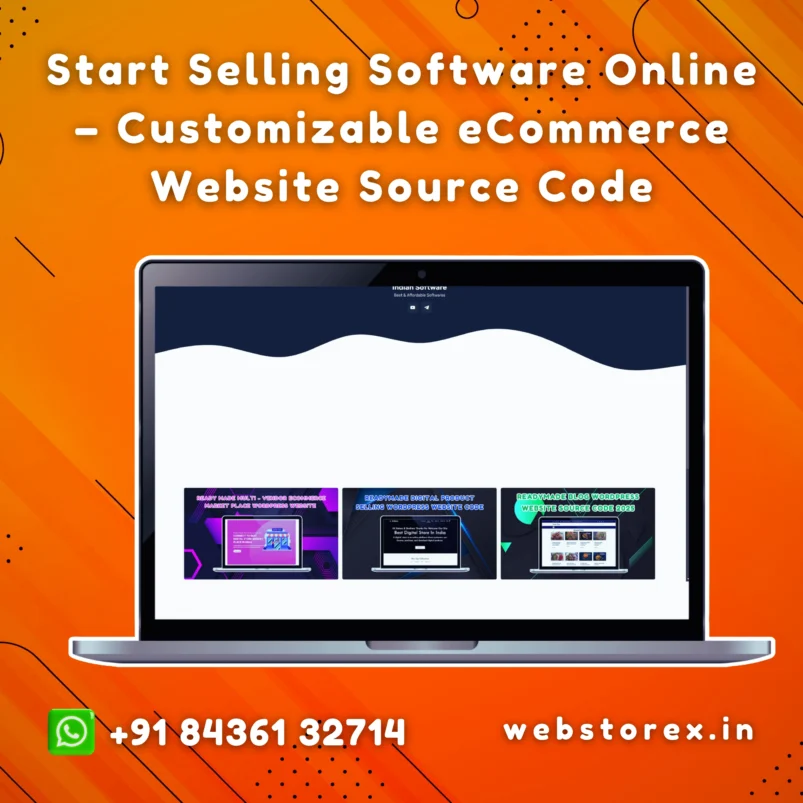 Start Selling Software Online – Customizable eCommerce Website Source Code