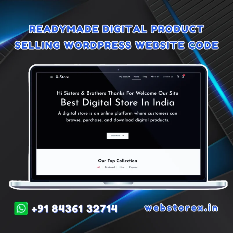 Readymade digital Product Selling WordPress Website Code