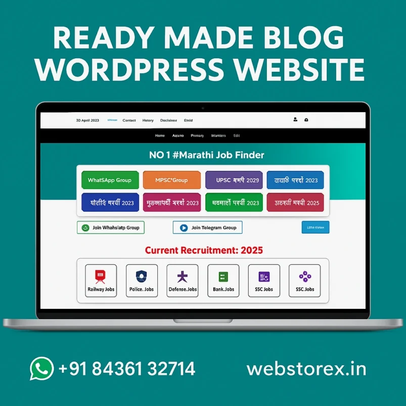Ready Made Blog WordPress Website